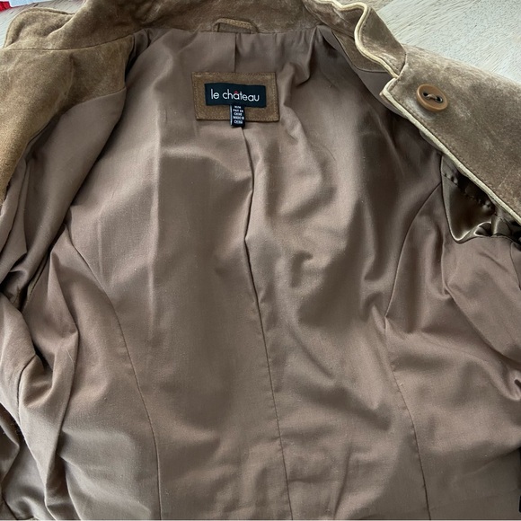 Vintage Le Chateau Y2K 70s Style Suede Leather Jacket Women’s Size Medium - Picture 10 of 10